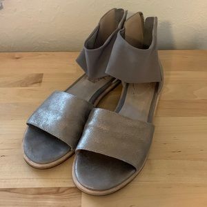 Eileen Fisher soft suede sandals